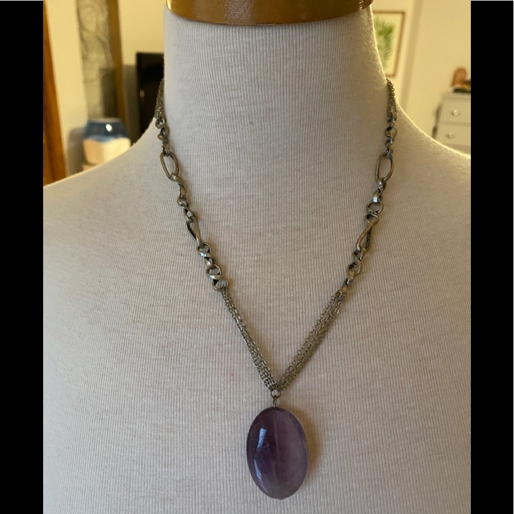 Fashion gemstone necklace